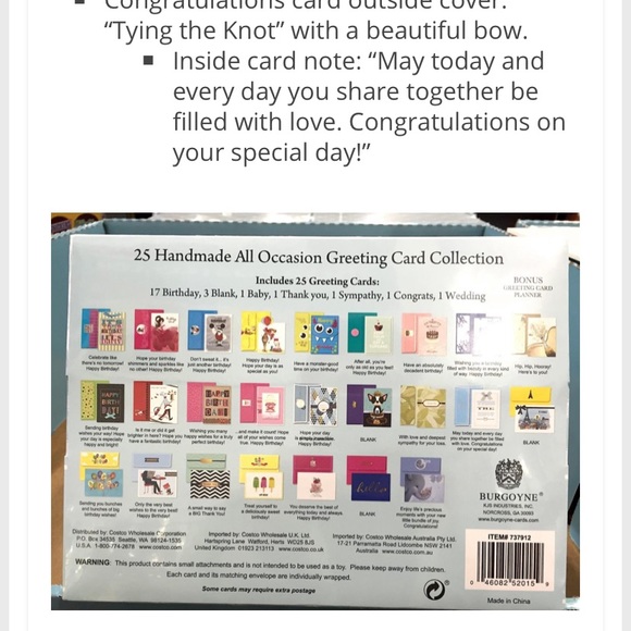 Burgoyne 25 homemade all occasion cards new in box - Picture 2 of 2